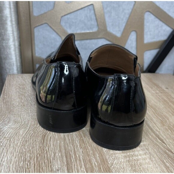 BENITO Dress SHOES SLIP ON LOAFERS GORE Patent LEATHER BLACK MEN 8.5 main image 5